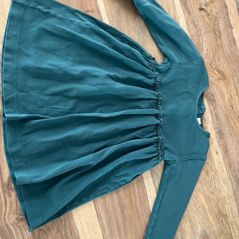Kate Quinn Emerald green 100% organic cotton dress size 6 8